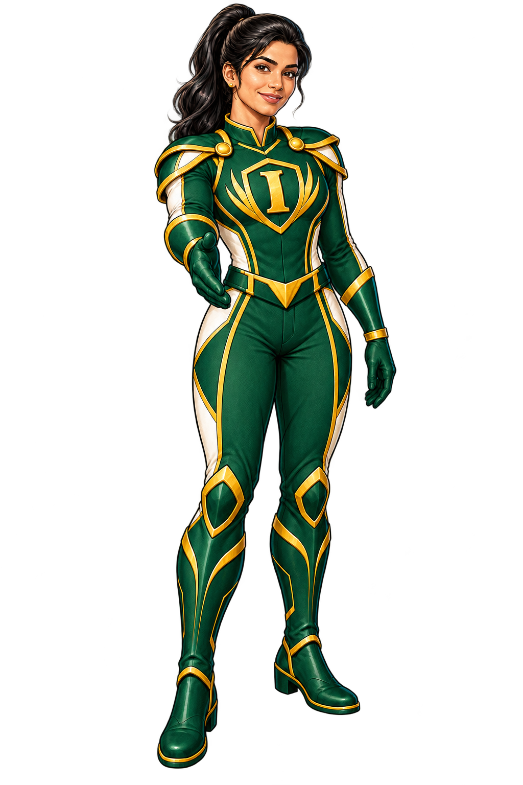 Female INFINPRO character pose: Partnership